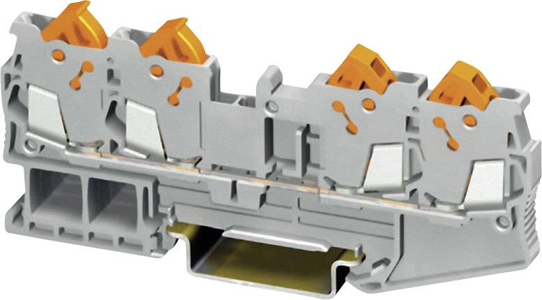 Phoenix Contact 3205077 Durchgangsklemme 5.2mm Schnellanschluss Grau