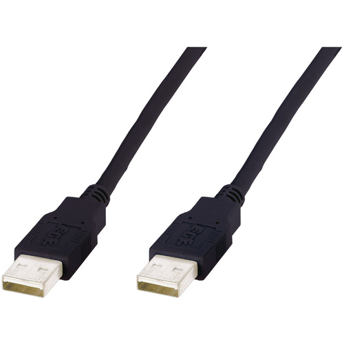 Digitus USB-Kabel USB-A Stecker 1.00m Schwarz 10080004