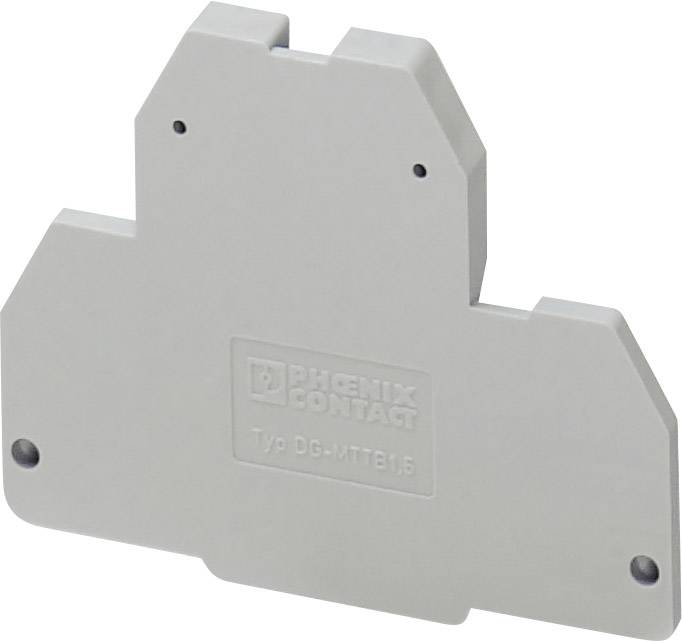 Grau-weißer Phoenix Contact Bauteil mit der Aufschrift 'Typ DC-MTTB16', verwendet in elektrischen Schaltanlagen.
