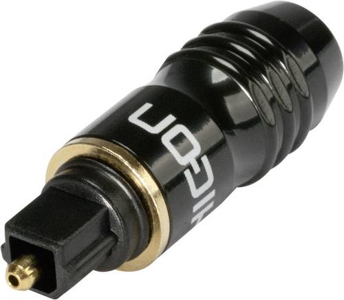 Hicon HI-TL01 Toslink-Steckverbinder Stecker, gerade Polzahl: 1 Schwarz 1St.