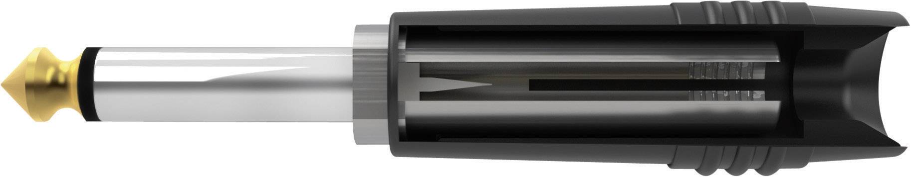 Hicon HI-J63TC-SM Klinken-Steckverbinder 6.35 mm Stecker, gerade Polzahl: 2 Mono Schwarz 1 St.