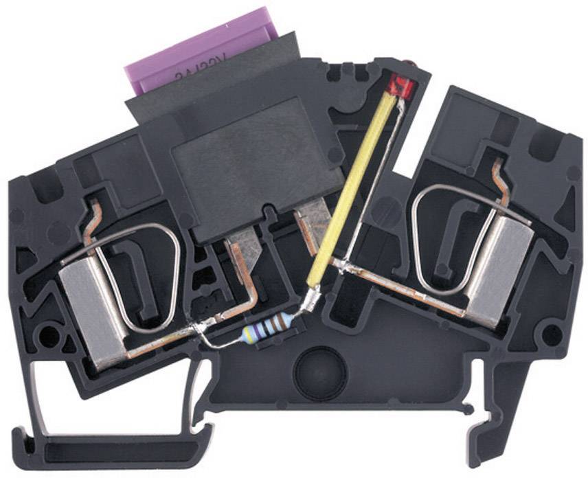 Weidmüller 1814690000-1 Sicherungsreihenklemme Zugfeder Schwarz 1St.