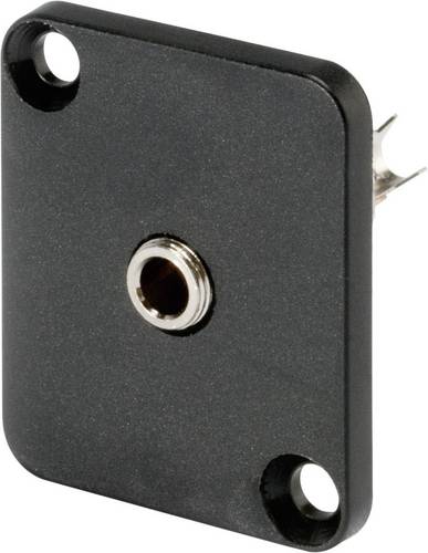 Hicon HI-J35SEFD Klinken-Steckverbinder 3.5mm Flanschbuchse, Kontakte gerade Polzahl: 3 Stereo Schwa