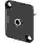 Hicon HI-J25SEFD Klinken-Steckverbinder 2.5mm Flanschbuchse, Kontakte gerade Polzahl (num): 3 Stereo Schwarz 1St.