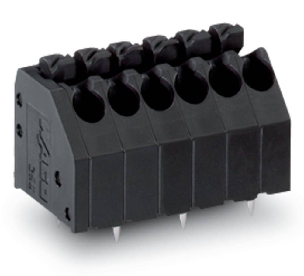 WAGO 250-203/350-604 Federkraftklemmblock 1.50 mm² Polzahl (num) 3 Schwarz 400 St.