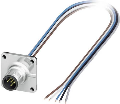 Phoenix Contact 1440973 Sensor-/Aktor-Einbausteckverbinder M12 Stecker, Einbau 0.50 m Polzahl Senso