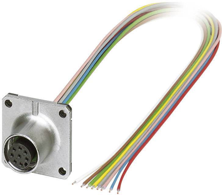 Phoenix Contact 1441574 Sensor-/Aktor-Einbausteckverbinder M12 Buchse, Einbau 0.50m Polzahl Sensoren: 8 1St.