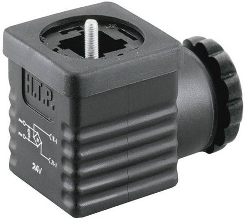 HTP Ventilstecker mit Brückengleichrichter Schwarz Pole:2 + PE G1NU2RV1 Inhalt: 1St.