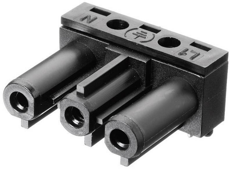 Adels-Contact AC 166 GBULH/ 3 Netz-Steckverbinder AC Serie (Netzsteckverbinder) AC Buchse, gewinkelt Gesamtpolzahl: 2 + PE 16A