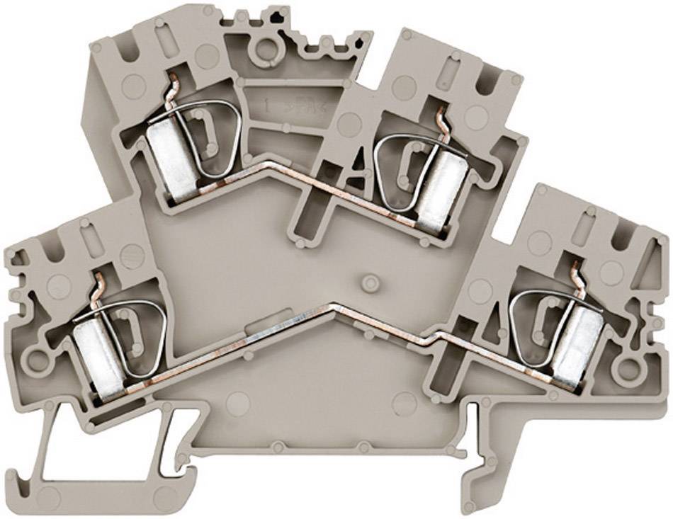Weidmüller 8670750000-1 Mehrstockklemme Zugfeder Dunkelbeige