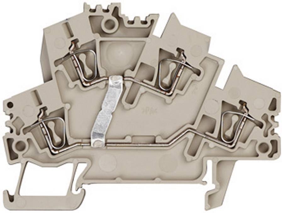 Weidmüller 1791030000-1 Mehrstockklemme Zugfeder Dunkelbeige