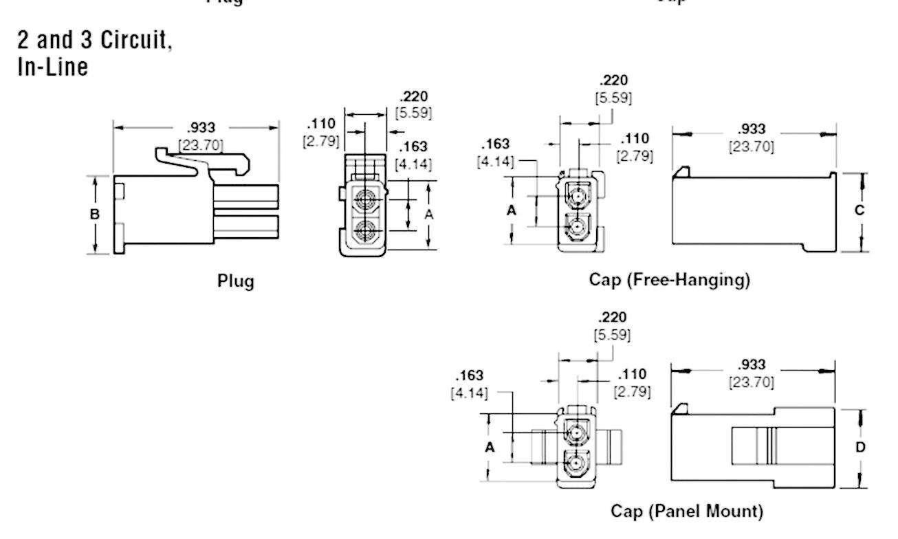 TE Connectivity Stiftgehäuse-Kabel Universal-MATE-N-LOK Polzahl Gesamt 2 Rastermaß: 4.14mm 794894-1