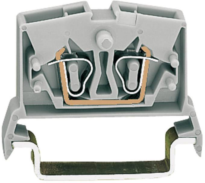 WAGO 264-711 Durchgangsklemme 6mm Zugfeder Belegung: L Grau