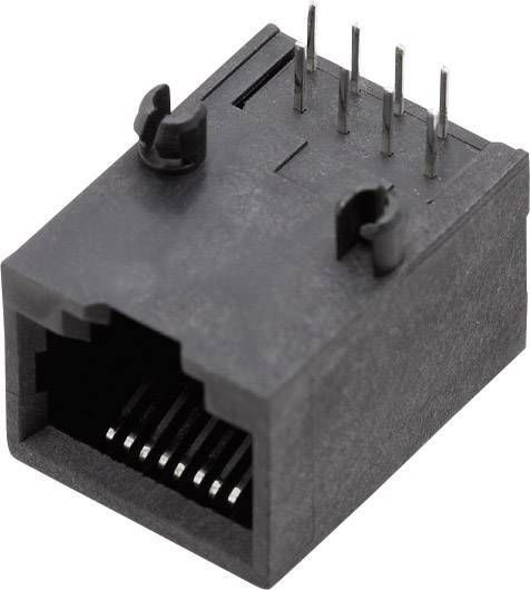 BEL Stewart Connectors SS64800-010F Modulare Einbaubuchse SS64800-010F Buchse, Einbau horizontal Pole: 8P8C Schwarz 1 St.