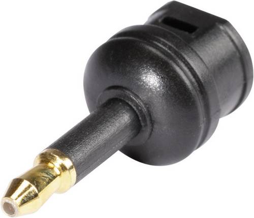Hicon POF-711 Toslink Audio Adapter [1x Toslink-Buchse (ODT) - 1x Optischer Stecker 3.5 mm] Schwarz