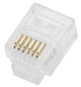 BEL Stewart Connectors 940SP3066R Modular-Stecker für Rundkabel 940SP3066R Stecker, gerade Pole: 6P6C Glasklar