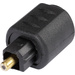 Hicon Toslink Digital-Audio Adapter [1x Mini-Plugstecker - 1x Toslink-Stecker (ODT)] Schwarz