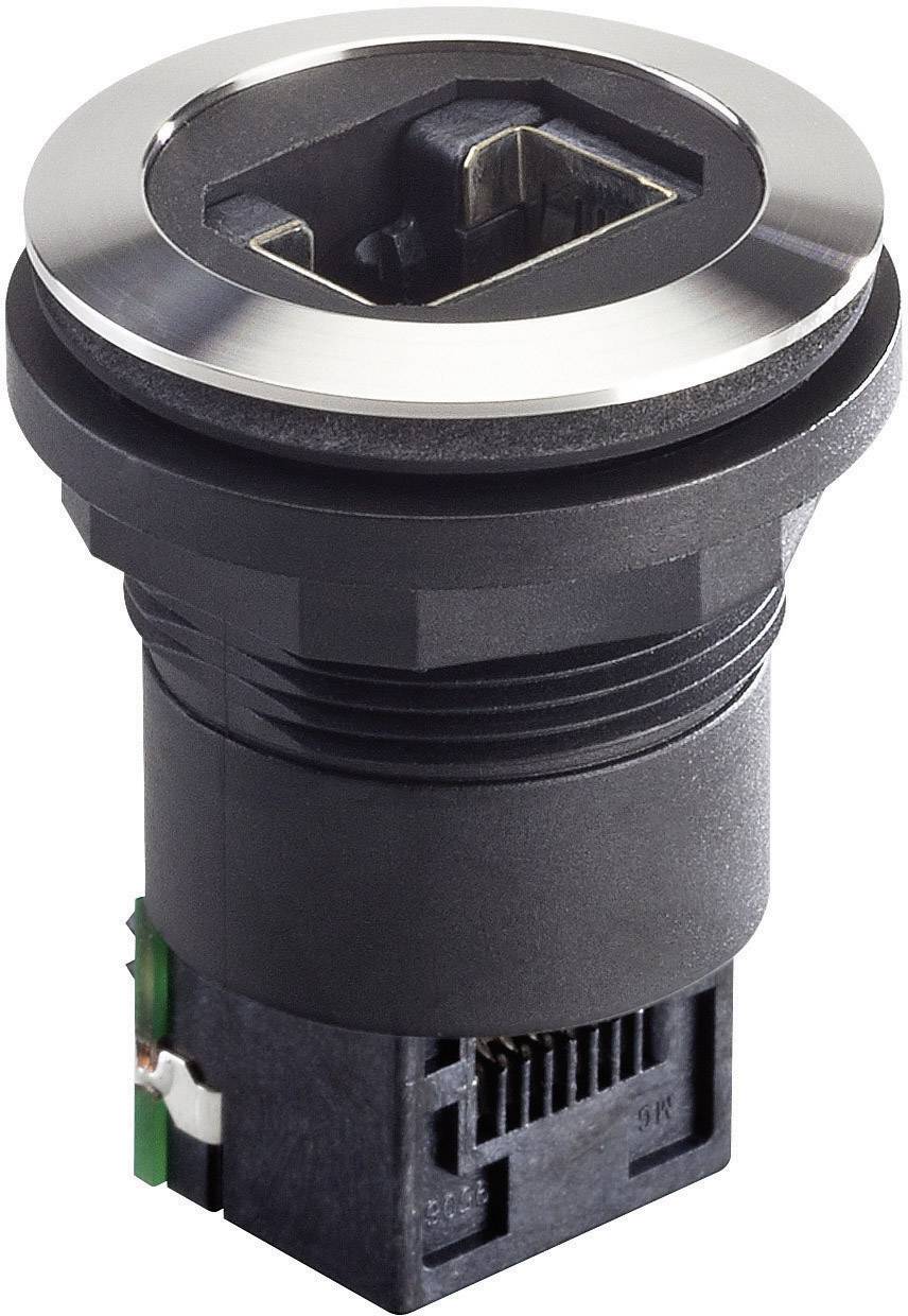 Schlegel RRJVA_RJ45_STB RJ45-Einbaubuchse RRJVA_RJ45_STB Buchse, Einbau Pole: 8P8C 1St.