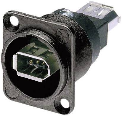 Neutrik IEEE 1394 Einbaubuchse Einbaubuchse NA1394-6-B-W Schwarz Inhalt: 1St.