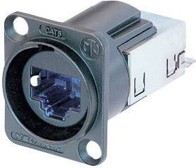 Neutrik NE8FDY-C6-B EtherCon® RJ45 CAT6 Einbaubuchsen NE8FDY-C6-B Buchse, Einbau NE8FDY-C6-B Pole: 8P8C Schwarz 1St.