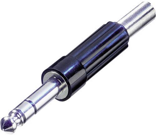Rean AV NYS 204 Klinken-Steckverbinder 6.35 mm Stecker, gerade Polzahl: 3 Stereo Silber, Schwarz 1