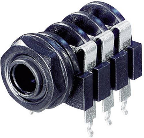 Rean AV NYS 219 Klinken-Steckverbinder 6.35 mm Buchse, Einbau horizontal Polzahl: 3 Stereo Schwarz
