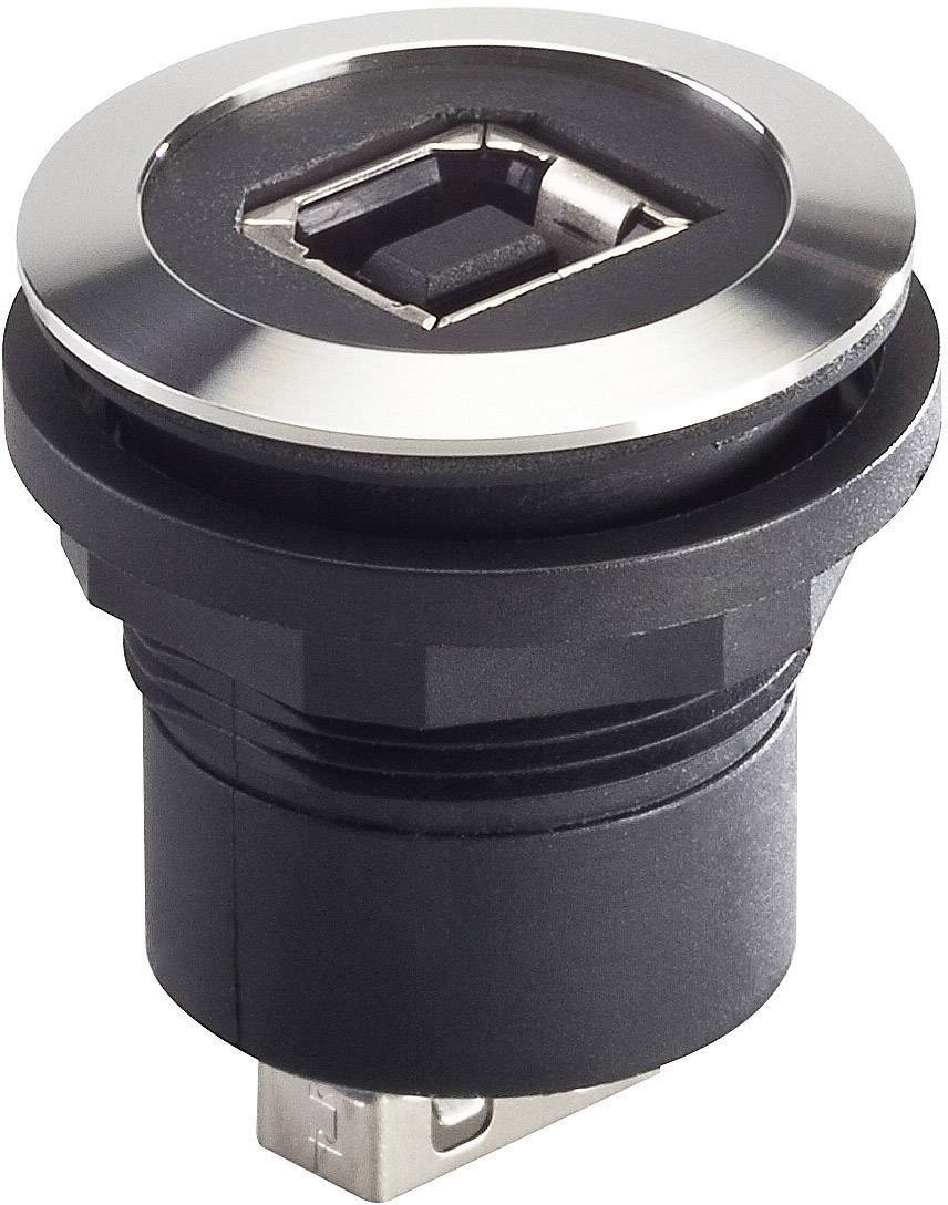 Georg Schlegel USB-Buchse B/A Edelstahl, twin rund, RONTRON-R-JUWEL Koppler Buchse / BuchseBauform Seite 1: USB-Buchse