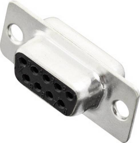 MH Connectors MHDB09-SS 2101-0180-11 D-SUB Buchsenleiste 180 ° Polzahl: 9 Lötkelch
