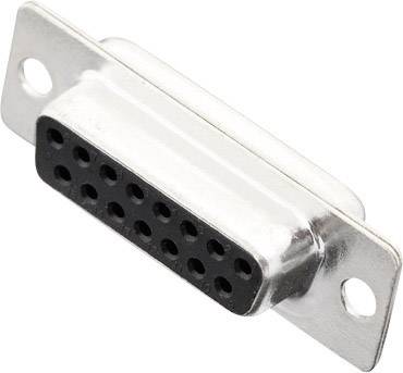 MH Connectors MHDB15-SS 2101-0180-12 D-SUB Buchsenleiste 180° Polzahl: 15 Lötkelch
