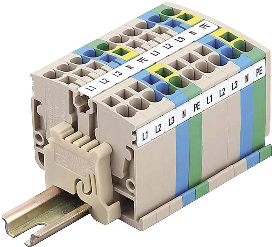 Weidmüller 1720920000-1 Durchgangsklemme 5.10mm Zugfeder Beige