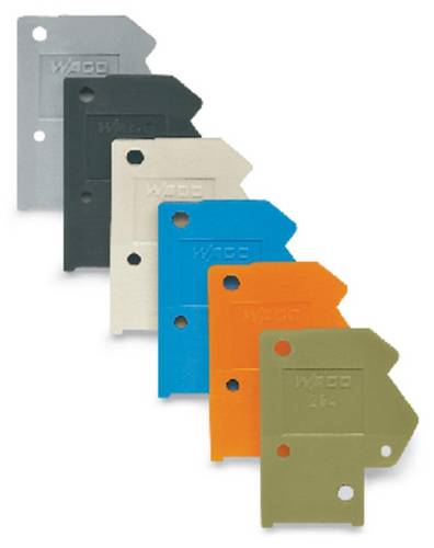 WAGO 254-600 Abschlussplatte Orange 100 St.