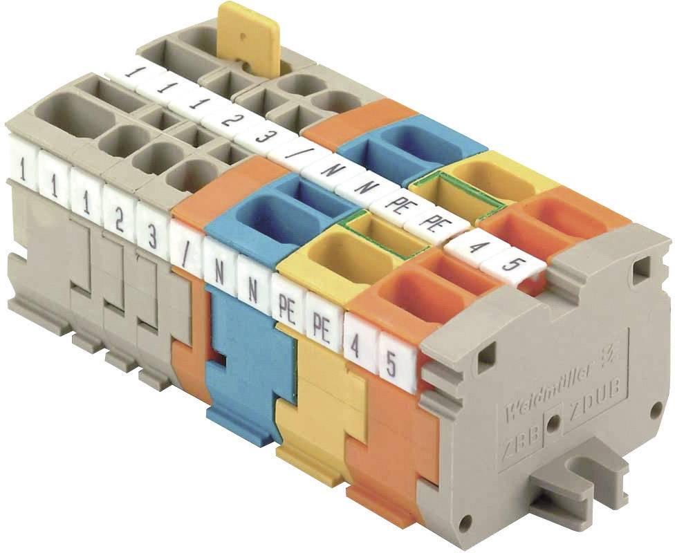 Weidmüller 1704500000-1 Durchgangsklemme 5.10mm Zugfeder Beige