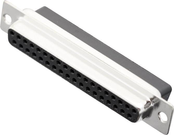 MH Connectors MHDBC37-SS 2101-0190-14 D-SUB Buchsenleiste 180° Polzahl: 37 Crimpen