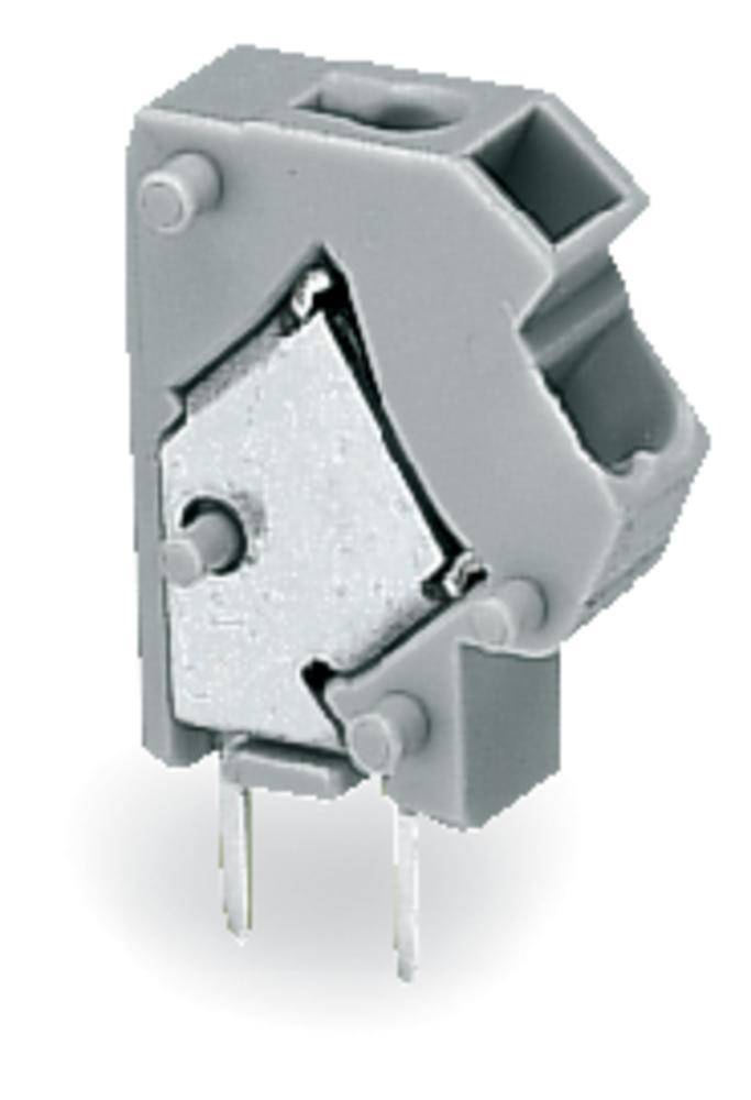 WAGO 254-801 Federkraftklemmblock Polzahl 1 Grau 500St.