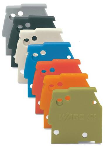 WAGO 255-600 Abschlussplatte Orange 100 St.