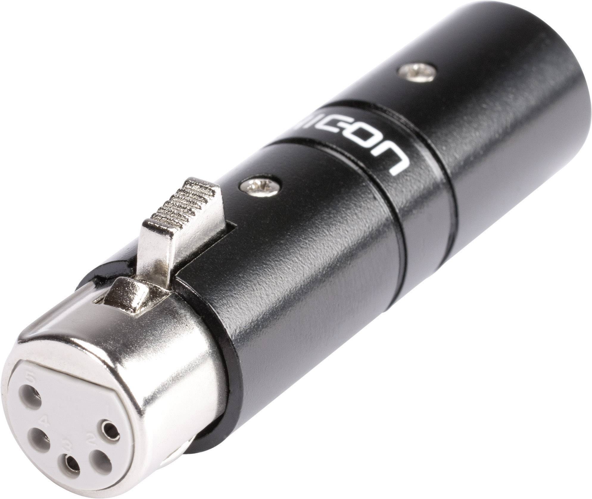 Hicon HI-X3X5-MF XLR-Adapter XLR-Stecker - XLR-Buchse 1 St.