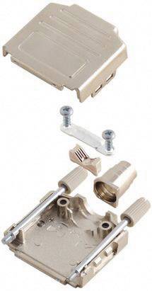 MH Connectors MHDPPK-M-09-K 6260-0105-01 D-SUB Gehäuse Polzahl: 9 Kunststoff, metallisiert 180° Silber 1St.