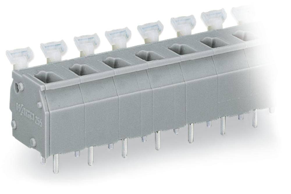 WAGO 255-524/000-009/999-950 Federkraftklemmblock 2.50 mm² Polzahl (num) 24 Lichtgrau 20 St.