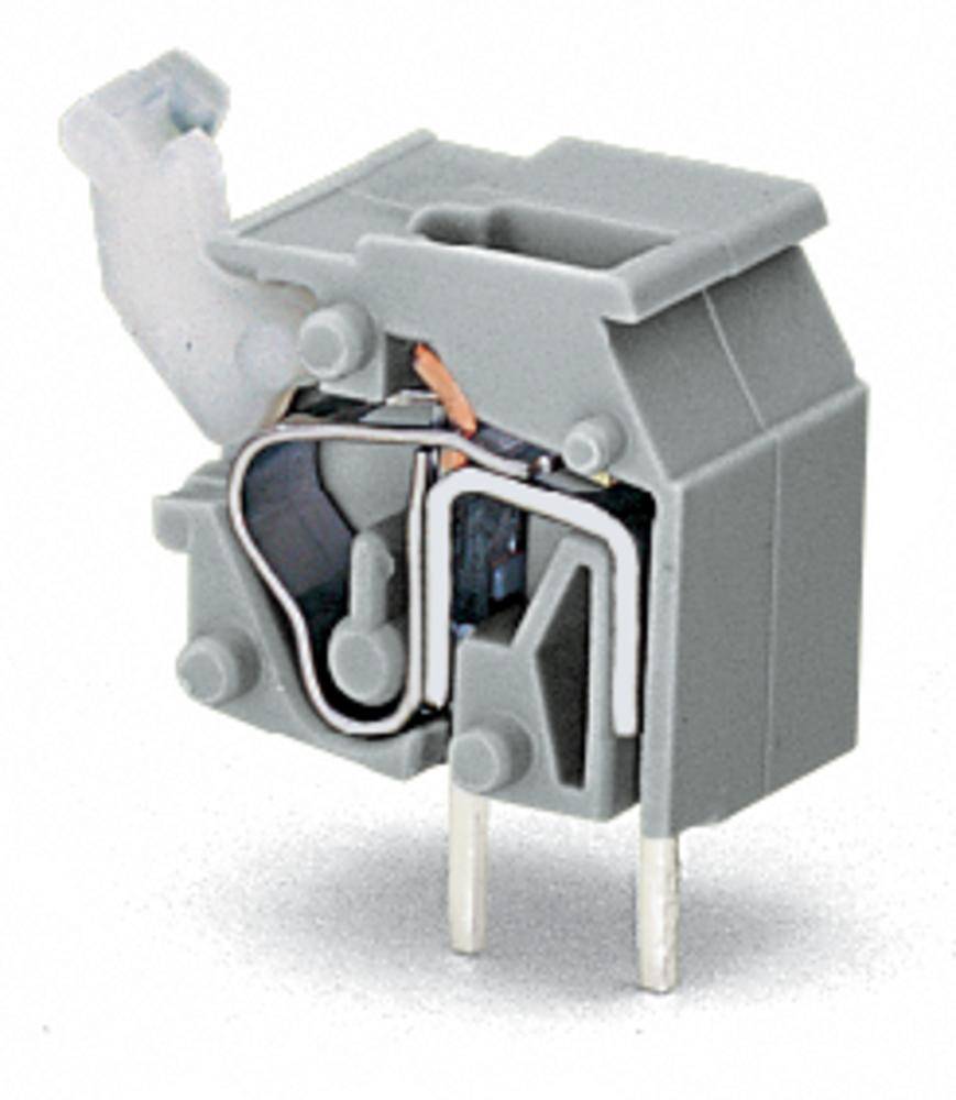 WAGO 255-763/999-950 Federkraftklemmblock 2.50 mm² Polzahl 1 Lichtgrau 300 St.