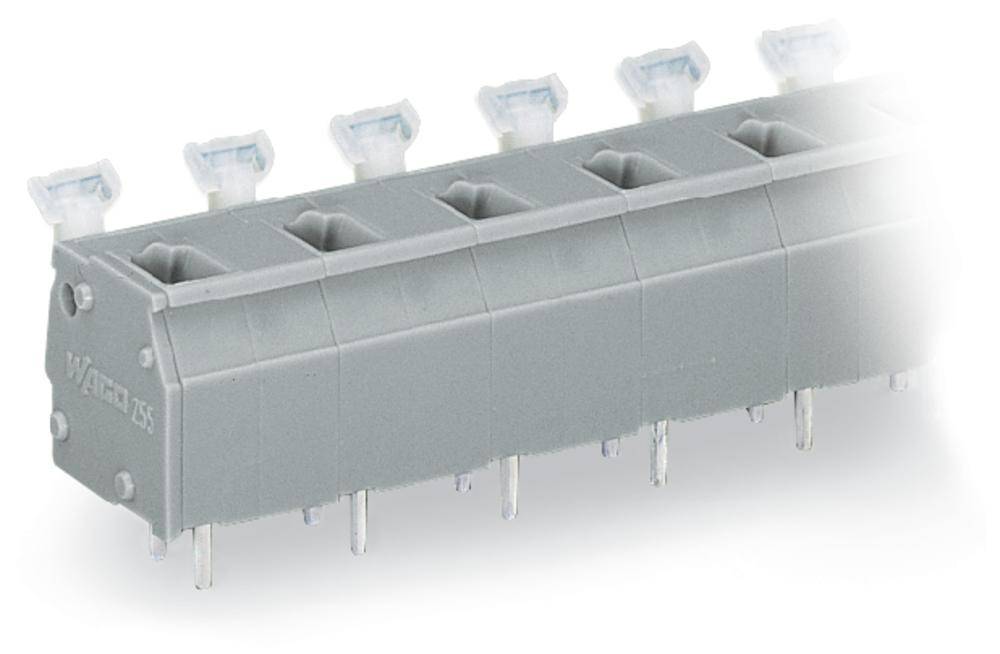 WAGO 255-603/000-009/999-950 Federkraftklemmblock 2.50 mm² Polzahl (num) 3 Lichtgrau 140 St.