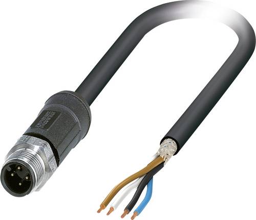 1454121 Sensor-/Aktor-Steckverbinder, konfektioniert M12 Stecker, gerade 2.00m Polza