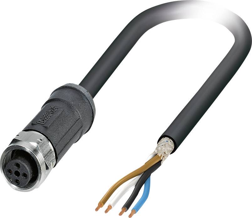Phoenix Contact 1454150 Sensor-/Aktor-Steckverbinder, konfektioniert M12 Buchse, gerade 2.00 m Polz