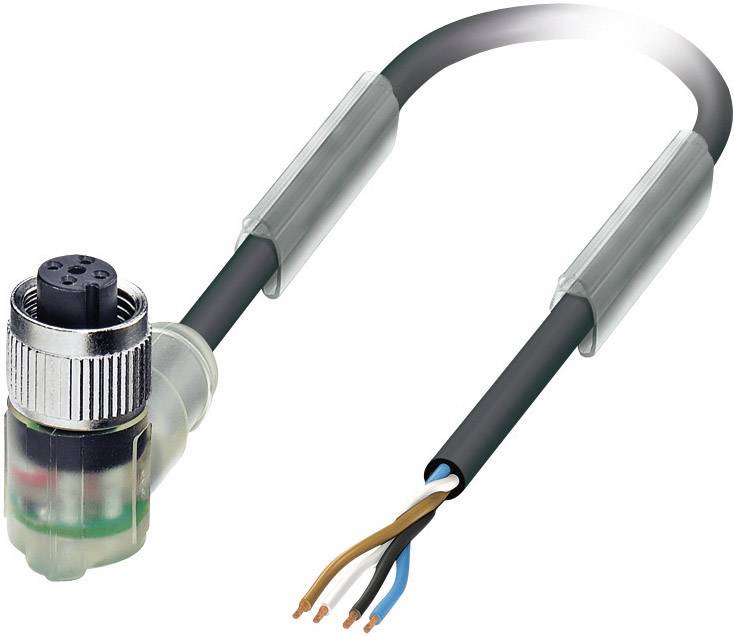 Anschlussteil eines Kabels mit offenliegenden Adern und einem montierten Stecker, geeignet für technische und elektrische Anwendungen.