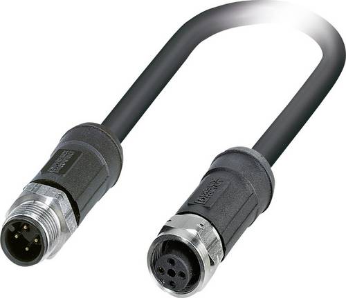 Phoenix Contact 1454189 Sensor-/Aktor-Steckverbinder, konfektioniert M12 Stecker, gerade, Buchse, g