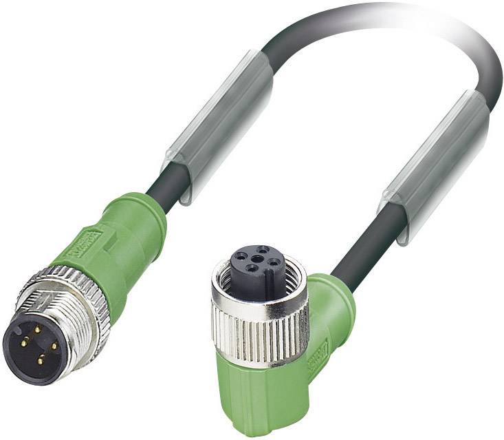 Phoenix Contact 1668496 Sensor-/Aktor-Steckverbinder, konfektioniert M12 Stecker, gerade, Buchse, gewinkelt 1.50m Polzahl