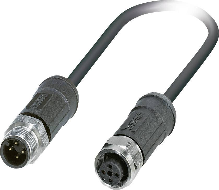 Phoenix Contact 1454118 Sensor-/Aktor-Steckverbinder, konfektioniert M12 Stecker, gerade, Buchse, g
