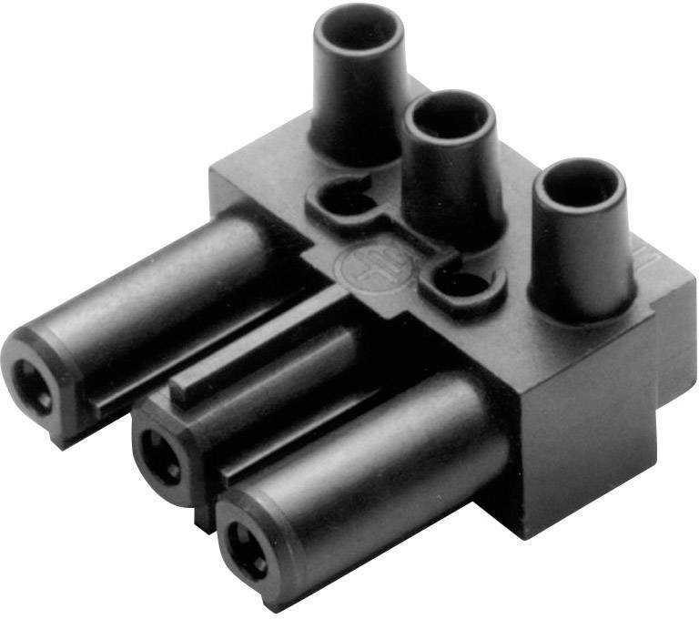 Adels-Contact 165053 Netz-Steckverbinder AC Buchse, gewinkelt Gesamtpolzahl: 2 + PE 16 A Weiß