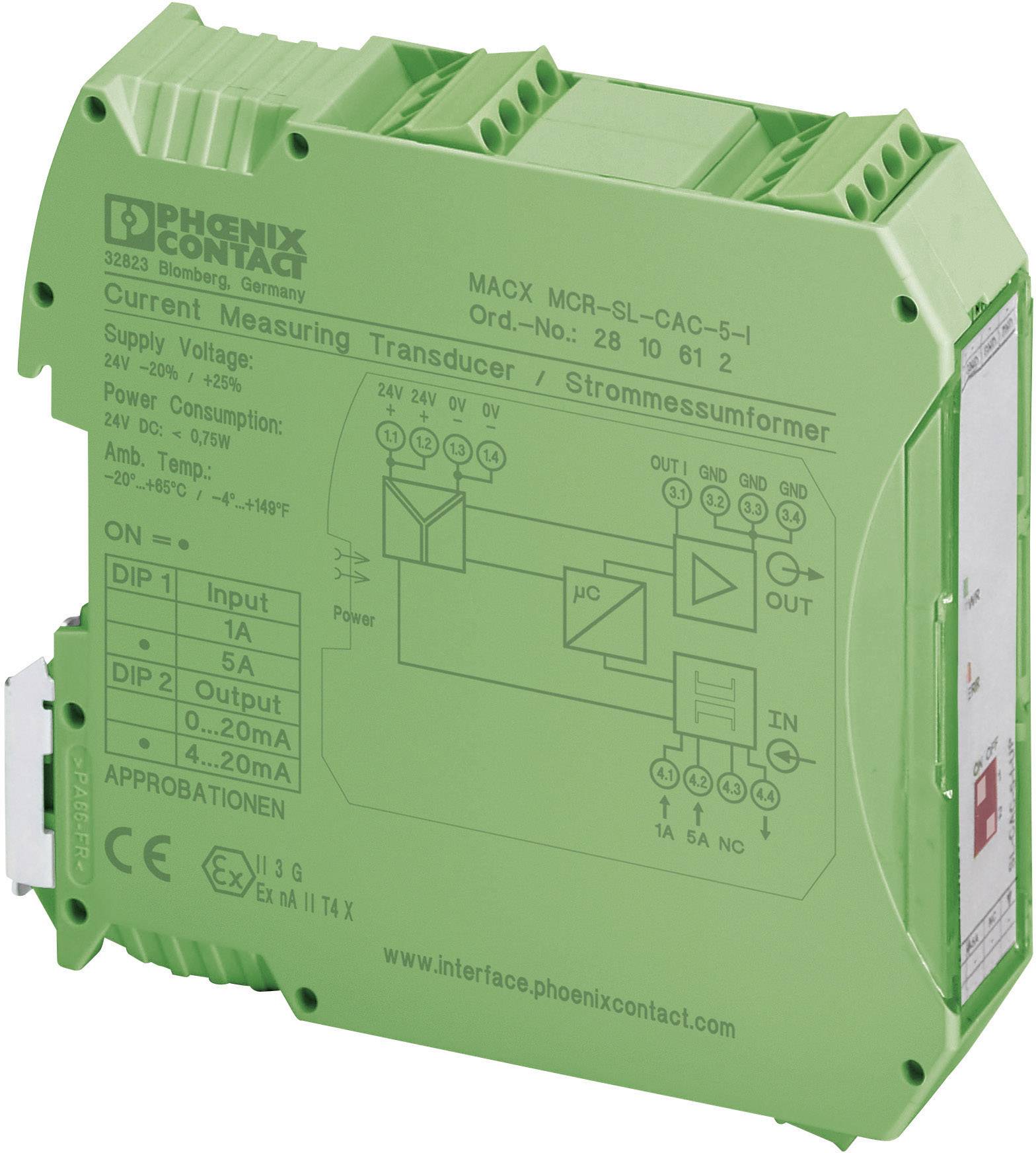 Phoenix Contact MACX MCR-SL-CAC- 5-I Strommessumformer für 1 & 5 A