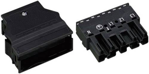 WAGO 770-115/K010-165 Netz-Steckverbinder WINSTA MIDI Stecker, gerade Gesamtpolzahl: 4 + PE 25 A Sc