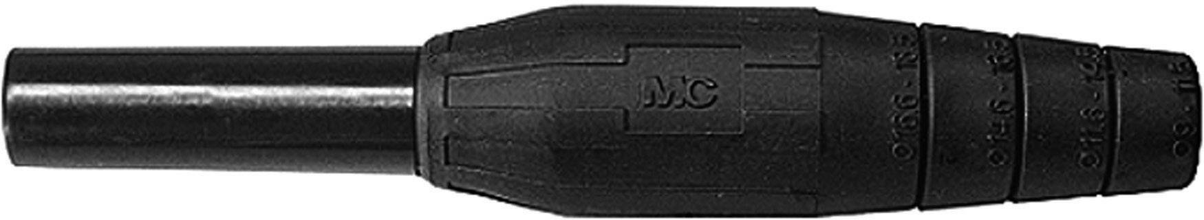 Stäubli KBT6AR-N/25-S-L Rundstecker Schwarz 1St.
